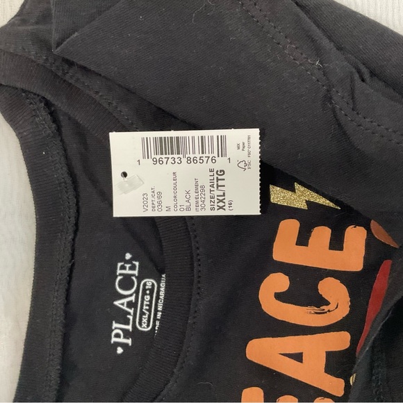 NWT The Children’s Place Peace Love Hope Together Black T-Shirt Size XXL… - Picture 5 of 6